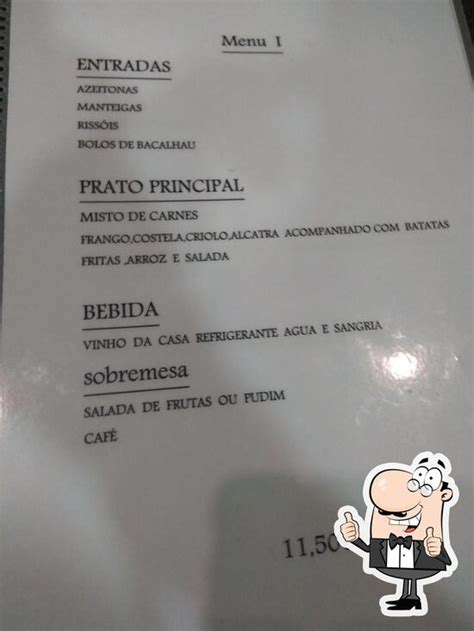 Menu Em Churrasqueira Anda Lusa Restaurante Mon O