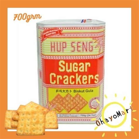 Jual Hup Seng Sugar Crackers Kaleng Biskuit Hupseng Gula Kaleng