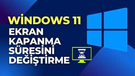 Windows Ekran Kapanma S Resini De I Tirme Uyku Modu S Resini