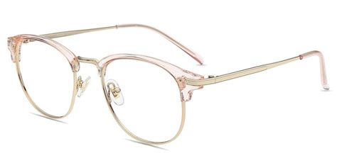 Unisex Full Frame Mixed Material Eyeglasses