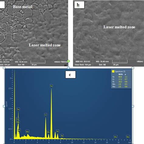 Sem Micrographs Images For The Sample Aisi 316l After Laser Surface