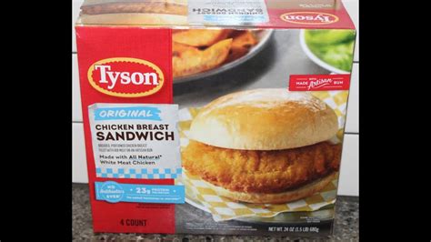 Tyson Original Chicken Breast Sandwich Review Youtube