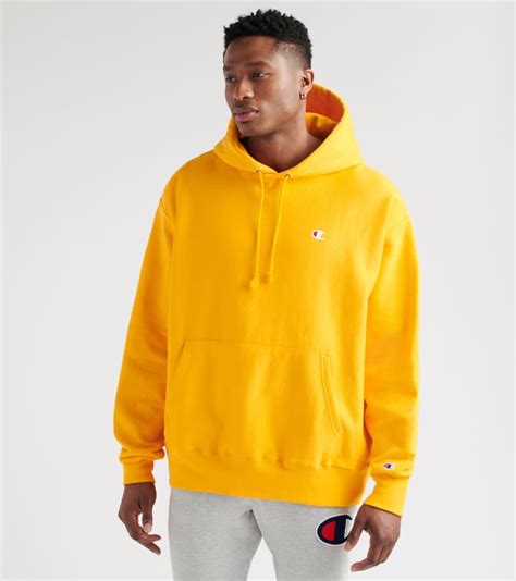 Champion Reverse Weave Pullover Hoodie Yellow Gf68y061 Byc Jimmy Jazz