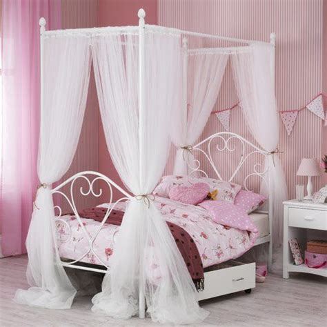 Single Four Poster Bed Kid Beds Little Girl Beds Iron Canopy Bed