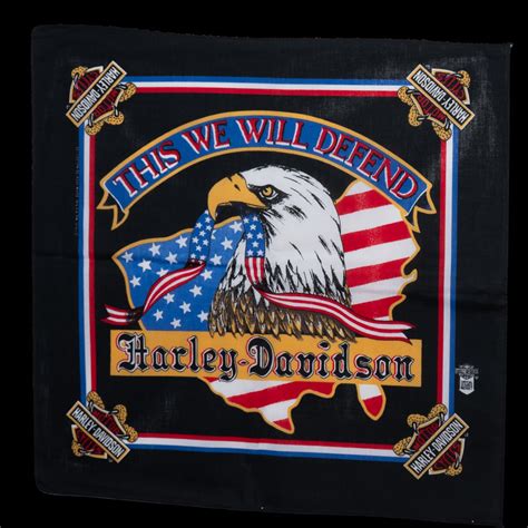 Harley Davidson Vintage Bandana Etsy