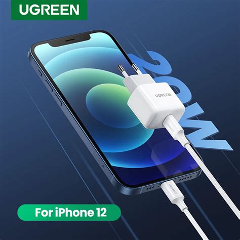 UGREEN Mini PD Charger 20W USB C Charger For IPhone 12 11 Fast Charging