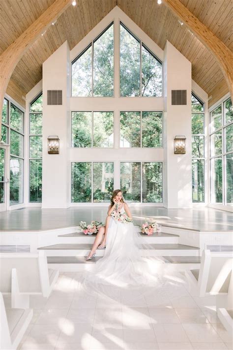 A Charming, Bright and Playful Styled Shoot full of Southern Charm | Glass chapel, Wedding ...