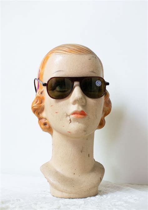 1940s Sunglasses 40s Solarex Brown Aviator Glasses Gem