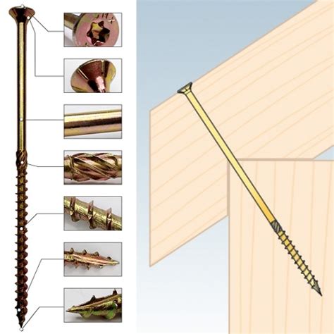 Vite Truciolare Torx Zincata Gialla EdilFix