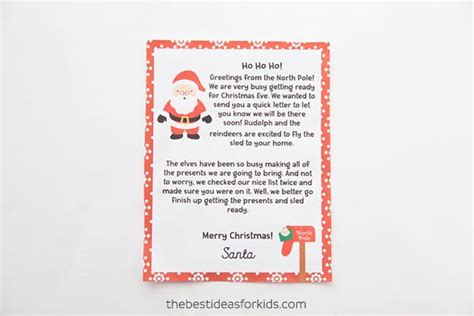 Free Letter From Santa Template