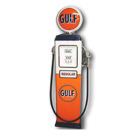 Gulf 1950 Erie Computer Gas Pump Fill Er Up