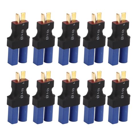 Pcs Ec Female To T Male Adapter Blue Black X X Mm Rubber