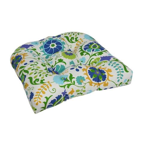 19 In U Shaped Spun Polyester Outdoor Tufted Dining Chair Cushion