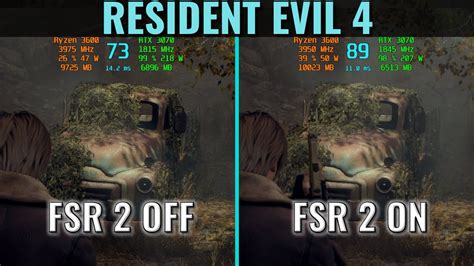 Resident Evil Remake Fsr On Vs Off P Rtx Ryzen