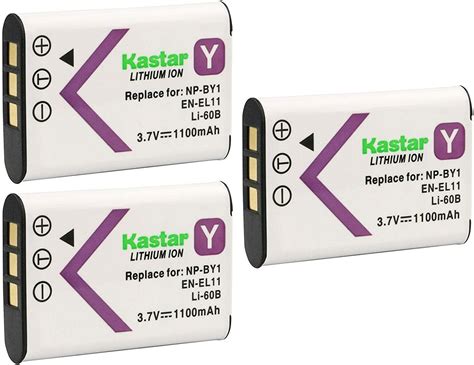 Amazon Kastar 3 Pack Battery Replacement For Olympus Li 60B Li60B