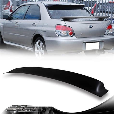 Black Abs Plastic Rear Window Roof Visor Spoiler Wing Fit Subaru