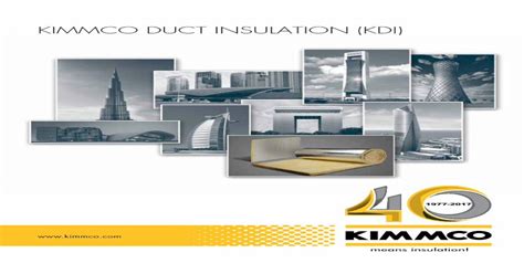 Kimmco Building Roll Kbr Kimmco Duct Insulation Kdi · Kimmco Duct Insulation Kdi Kdi