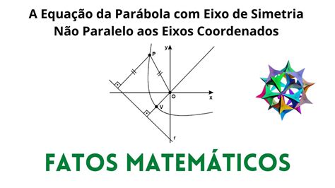 A Equação da Parábola Eixo de Simetria Não Paralelo aos Eixos