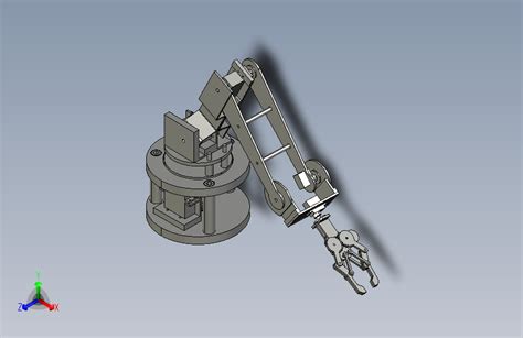 完整的机械臂step模型图纸下载 懒石网