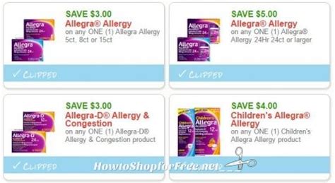 **NEW Printable Coupons** 4 Allegra Allergy Coupons Pre-Clipped for You ...