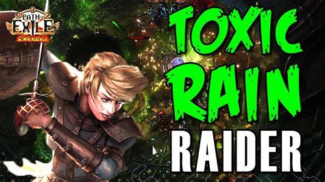 TOXIC RAIN Raider EASY MODE Build Guide Path Of Exile Scourge