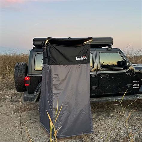 Semi-automatic Open Shower Tent Awning|Teehoo Overland