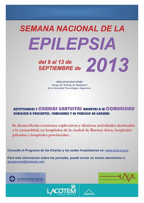 ALAE Argentina Semana Nacional De La Epilepsia 2013