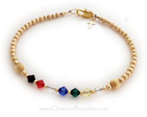 The Salvation Bracelet In Gold And Sterling Silver With Religious Charms