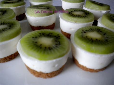 Mini cheesecakes citron et kiwi sans cuisson Les Délices de Mimm