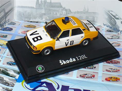 Cenný model ŠKODA 120L VB Policie původní edice ABREX 1 43 Aukro