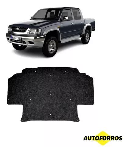 Forro Isolante Do Capo Toyota Hilux 1993 2001 Presilhas