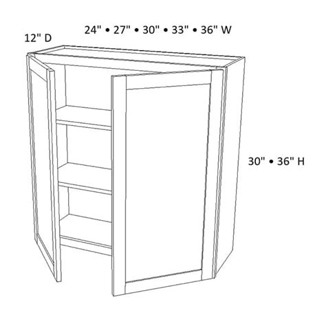 W3630 Dark Caramel Wall Double Door Cabinet Rta Rta Kitchen Cabinets