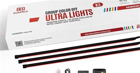 Cardi K3 Active Ultra Ambient RGB LED Interior Lights 18 Pieces