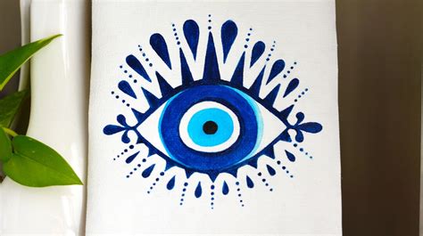 Evil Eye Painting Blue Eye Original Painting Turkish Wall Art ...