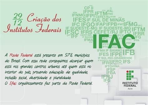 De Dezembro Cria O Dos Institutos Federais Ifac Instituto