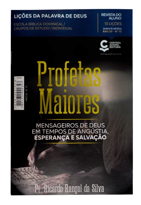 REVISTA Nº 72 LIÇÕES DA PALAVRA DE DEUS ALUNO PROFETAS MAIORES