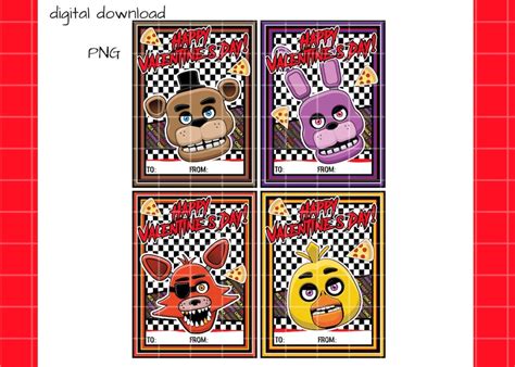 Fnaf Valentine Day Freddys Happy Valentines Day Cards 4 Png Five Nights