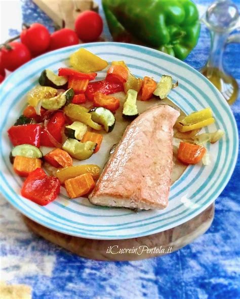 Salmone Al Forno Con Verdure Ricetta Facilissima E Veloce