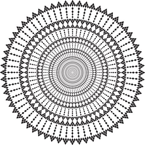 Geometric Style Mandala - Openclipart