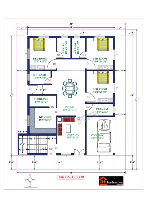 41x45 Affordable House Design Dk Home Designx