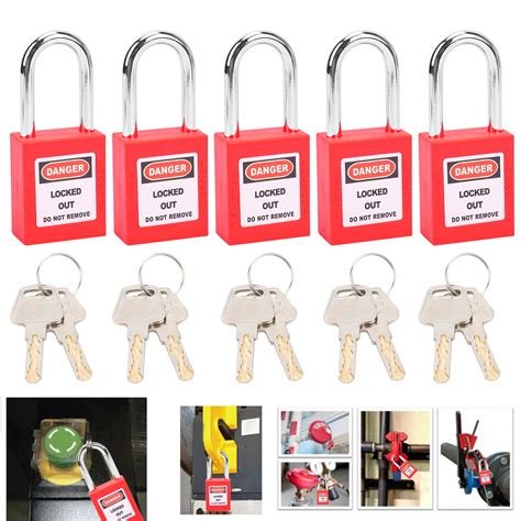 5 Sets 38mm Lockout Tagout Station With Loto Devices Lock Out Tag Out