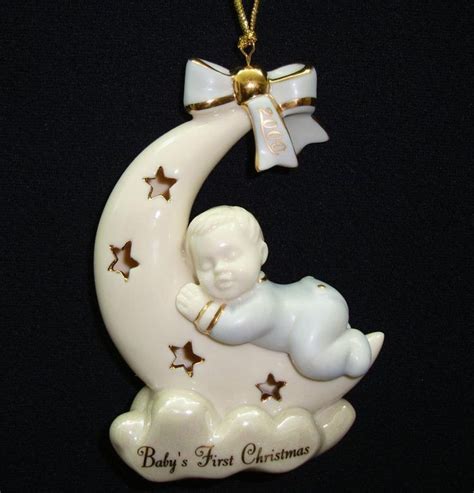 Lenox Babys First Christmas Ornament 2000 Boy Baby First Christmas