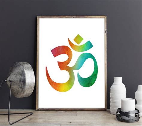 Om Poster Om Symbol Om Meditation Art Buddhist Meditation Gift - Etsy