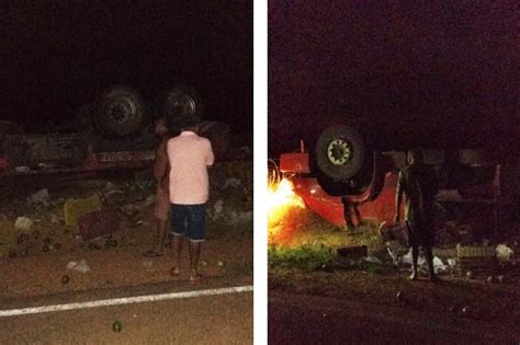 Uma Pessoa Morre E Outra Fica Ferida Ap S Caminh O Capotar Em Brumado