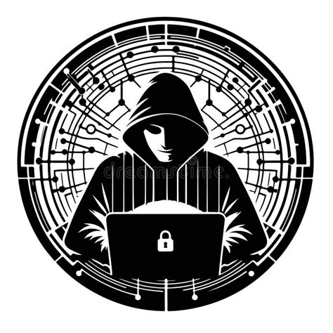 Cyber crime logo image stock vector. Illustration of figure - 310143277