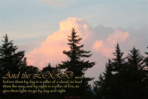 Exodus 13-21 Lord Pillar Cloud Lead Night Pillar Fire Day Night | Free Christian Poster Pictures ...