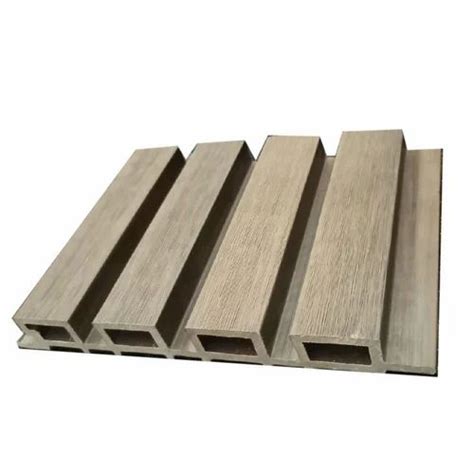 14mm Brown WPC Louvered Wall Panel 8 X 4 At Rs 450 Square Feet In