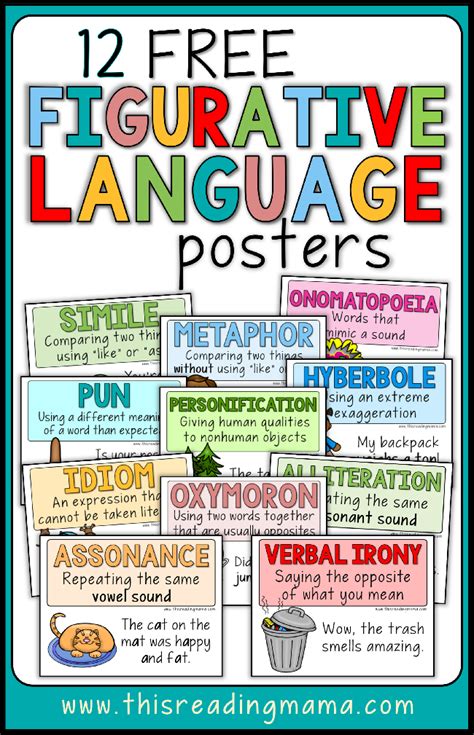 12 Free Figurative Language Posters This Reading Mama This Reading Mama