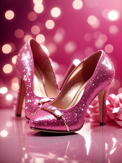 Premium Ai Image High Heels Barbie Pink Color