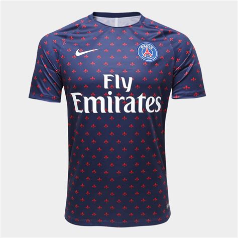 Camisa Paris Saint Germain Pré Jogo Squad Top 2018 Sn° Nike